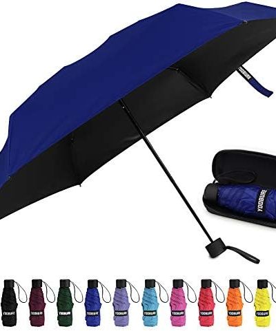 Yoobure Small Mini Umbrella with Case Light Compact Design Perfect for Travel Lightweight Portable Parasol Outdoor Sun&Rain Umbrellas